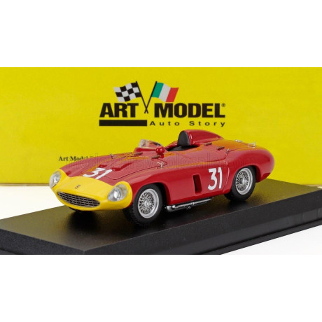ART MODEL FERRARI 857S SPIDER s/n0584 N 31 WINNER DAKAR SENEGAL GP 1956 MAURICE TRINTIGNANT - RED 1/43