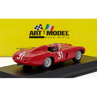 ART MODEL FERRARI 857S SPIDER s/n0584 N 31 WINNER DAKAR SENEGAL GP 1956 MAURICE TRINTIGNANT - RED 1/43