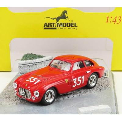 ART MODEL FERRARI 166MM BERLINETTA TOURING sn020I N 351 MILLE MIGLIA 1951 G.ROTA - R.TOSCANO - RED 1/43