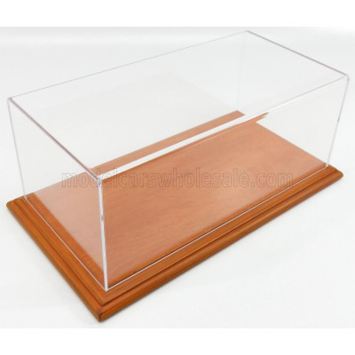 ATLANTIC VETRINA DISPLAY BOX AICHI BASE IN LEGNO - WOOD CHERRY BASE - Lungh.LENGHT cm 32.5 X Largh.WIDTH cm 16.5 X Alt.HEIGHT cm