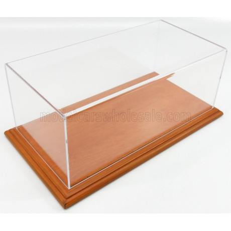 ATLANTIC VETRINA DISPLAY BOX AICHI BASE IN LEGNO - WOOD CHERRY BASE - Lungh.LENGHT cm 32.5 X Largh.WIDTH cm 16.5 X Alt.HEIGHT cm