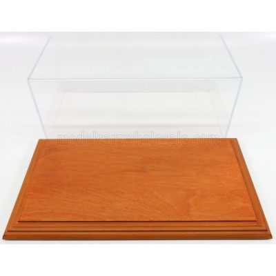 ATLANTIC VETRINA DISPLAY BOX AICHI BASE IN LEGNO - WOOD CHERRY BASE - Lungh.LENGHT cm 32.5 X Largh.WIDTH cm 16.5 X Alt.HEIGHT cm