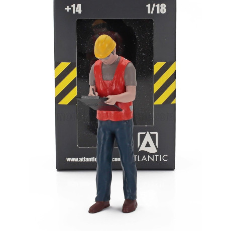 ATLANTIC FIGURES MAN - ROAD CONSTRUCTION TEAM - ETHAN - VARIOUS 1/18