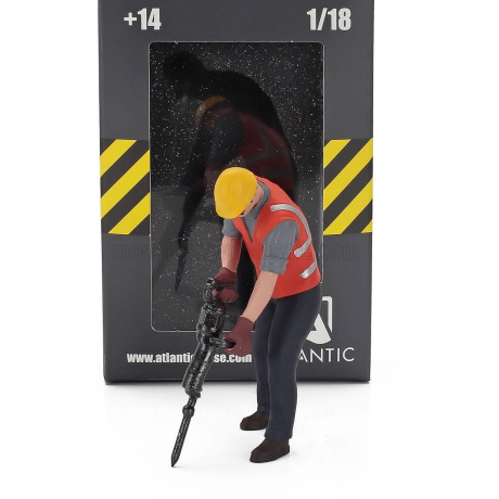 ATLANTIC FIGURES MAN - ROAD CONSTRUCTION TEAM - BRUNO - VARIOUS 1/18