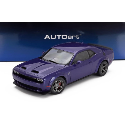 AUTOART DODGE CHALLENGER SRT SUPER STOCK COUPE 2023 - PURPLE 1/18