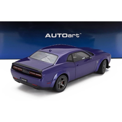 AUTOART DODGE CHALLENGER SRT SUPER STOCK COUPE 2023 - PURPLE 1/18