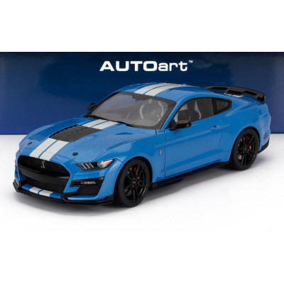 AUTOART FORD USA MUSTANG SHELBY GT500 COUPE 2023 - GRIBBER BLUE 1/18