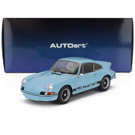 AUTOART PORSCHE 911 CARRERA RS 2.7 COUPE 1973 - BLUE BLACK 1/18