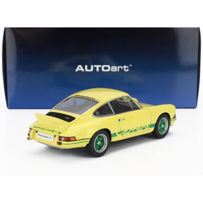 AUTOART PORSCHE 911 CARRERA RS 2.7 COUPE 1973 - YELLOW GREEN 1/18