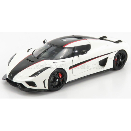 AUTOART KOENIGSEGG REGERA 2016 - WHITE BLACK CARBON RED 1/18
