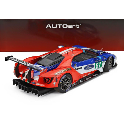 AUTOART FORD USA GT 3.5L TURBO V6 TEAM FORD CHIP GANASSI UK N 67 LMGTE PRO 2nd 24h LE MANS 2017 H.TINCKNELL - A.PRIAULX - P.DERA