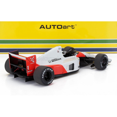 AUTOART McLAREN F1  MP4/6 HONDA N 1 WORLD CHAMPION 2nd JAPAN GP 1991 AYRTON SENNA - RED WHITE 1/18