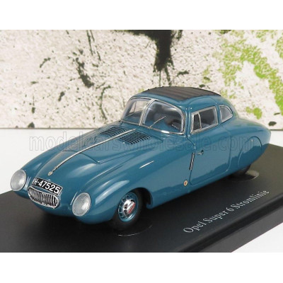 AUTOCULT OPEL SUPER 6 STREAMLINER GERMANY 1938 - GREY BLUE 1/43