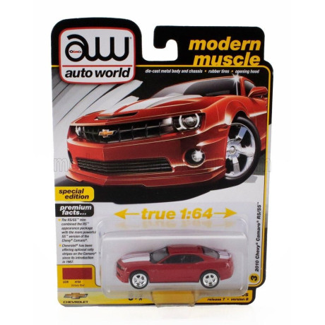 AUTOWORLD CHEVROLET CAMARO RS COUPE 2011 - RED 1/64