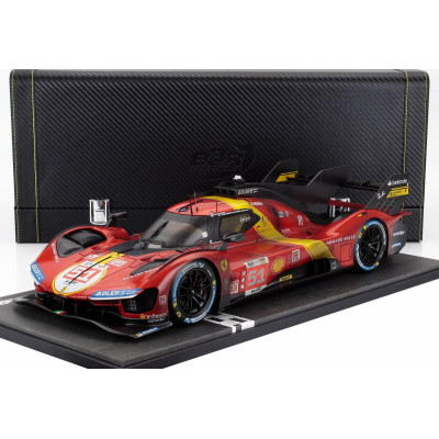 BBR MODELS FERRARI 499P 3.0L TURBO V6 TEAM FERRARI AF CORSE N 51 WINNER 24h LE MANS (DIRTY VERSION - AFTER RACE) 2023 ALESSANDRO
