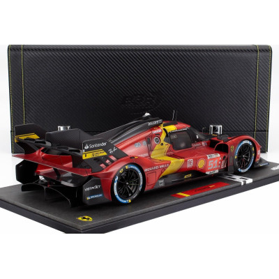 BBR MODELS FERRARI 499P 3.0L TURBO V6 TEAM FERRARI AF CORSE N 51 WINNER 24h LE MANS (DIRTY VERSION - AFTER RACE) 2023 ALESSANDRO