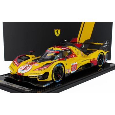 BBR MODELS FERRARI 499P 3.0L TURBO V6 TEAM AF CORSE N  83 24h LE MANS 2024 ROBERT KUBICA - ROBERT SHWARTZMAN - YIFEI YE - CON VE