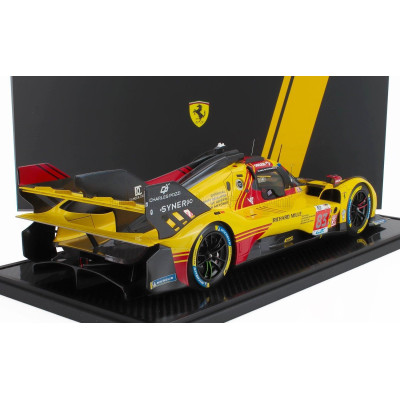 BBR MODELS FERRARI 499P 3.0L TURBO V6 TEAM AF CORSE N  83 24h LE MANS 2024 ROBERT KUBICA - ROBERT SHWARTZMAN - YIFEI YE - CON VE