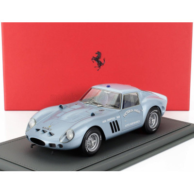BBR MODELS FERRARI 250 GTO s/n3589 COUPE VICTORIA HIGH SCHOOL 1965 - LIGHT BLUE MET 1/18