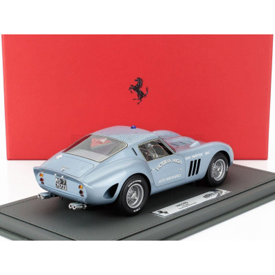 BBR MODELS FERRARI 250 GTO s/n3589 COUPE VICTORIA HIGH SCHOOL 1965 - LIGHT BLUE MET 1/18