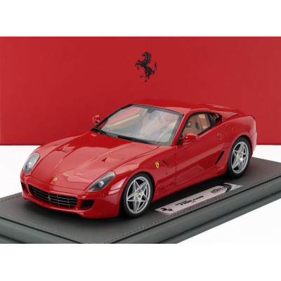 BBR MODELS FERRARI 599 GTB FIORANO 2007 - F-1 GEAR BOX - CON VETRINA - WITH SHOWCASE - ROSSO CORSA - RED 1/18