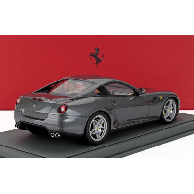 BBR MODELS FERRARI 599 GTB FIORANO 2006 - MANUAL GEAR BOX - CAMBIO MANUALE - CON VETRINA - WITH SHOWCASE - GRIGIO SILVERSTONE -