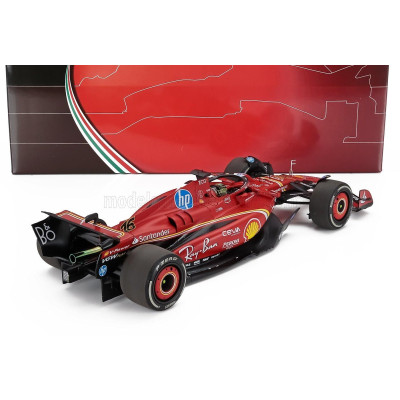 BBR MODELS FERRARI F1  SF-24 TEAM SCUDERIA FERRARI N 16 WINNER MONZA ITALY GP 2024 CHARLES LECLERC - POLYFOAM PACKAGING - RED BL