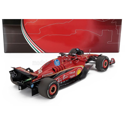 BBR MODELS FERRARI F1  SF-24 TEAM SCUDERIA FERRARI N 16 WINNER AUSTIN USA GP 2024 CHARLES LECLERC - POLYFOAM PACKAGING - RED BLA