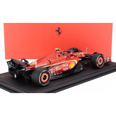 BBR MODELS FERRARI F1 SF-24 TEAM SCUDERIA FERRARI N 55 WINNER AUSTRALIAN GP 2024 CARLOS SAINZ - CON VETRINA - WITH SHOWCASE - RE