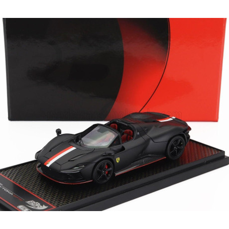 BBR MODELS FERRARI DAYTONA SP3 SERIE ICONA OPEN ROOF PRINCIPATO DI MONACO LIVERY N 16 PERSONAL CAR CHARLES LECLERC 2022 - MATT B