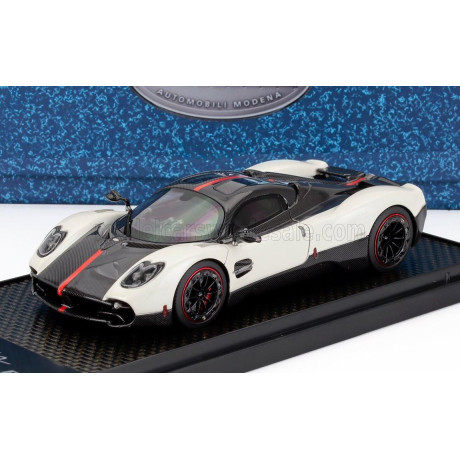 BBR MODELS PAGANI UTOPIA 2022 - WHITE CARBON - BIANCO BENNY CARBONIO 1/43
