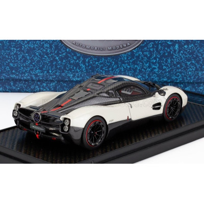 BBR MODELS PAGANI UTOPIA 2022 - WHITE CARBON - BIANCO BENNY CARBONIO 1/43
