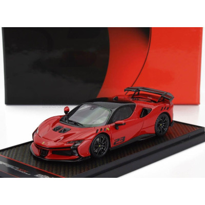 BBR MODELS FERRARI SF90 XX STRADALE N 23 2024 - ROSSO CORSA 322 - RED BLACK 1/43