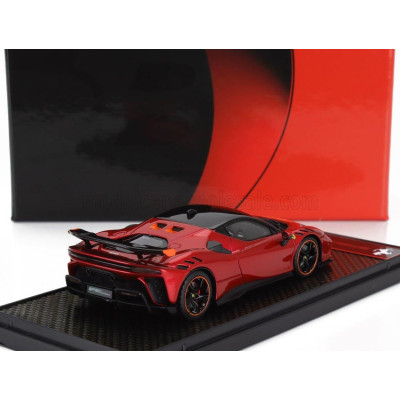 BBR MODELS FERRARI SF90 XX STRADALE 2024 - ROSSO FUOCO - RED ORANGE BLACK 1/43