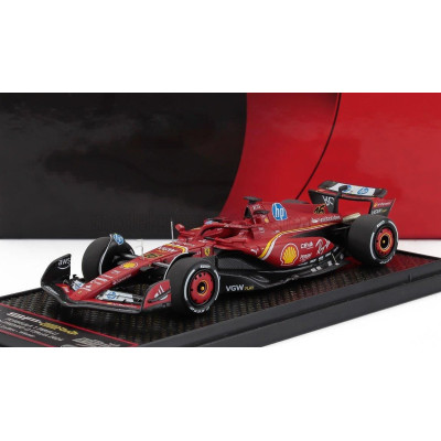 BBR MODELS FERRARI F1  SF-24 TEAM SCUDERIA FERRARI N 16 WINNER MONZA ITALY GP 2024 CHARLES LECLERC - RED BLACK 1/43