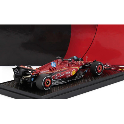 BBR MODELS FERRARI F1  SF-24 TEAM SCUDERIA FERRARI N 16 WINNER MONZA ITALY GP 2024 CHARLES LECLERC - RED BLACK 1/43