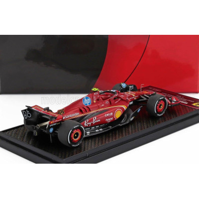 BBR MODELS FERRARI F1  SF-24 TEAM SCUDERIA FERRARI N 55 4th MONZA GP 2024 CARLOS SAINZ - RED BLACK 1/43