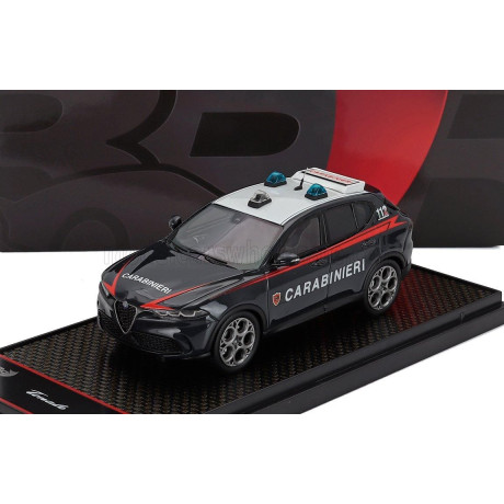 BBR MODELS ALFA ROMEO TONALE VELOCE CARABINIERI 2023 - BLUE WHITE RED 1/43