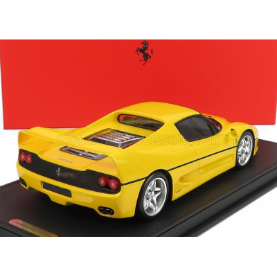 BBR MODELS FERRARI F50 COUPE 1995 - CON VETRINA - WITH SHOWCASE - GIALLO MODENA - YELLOW 1/18