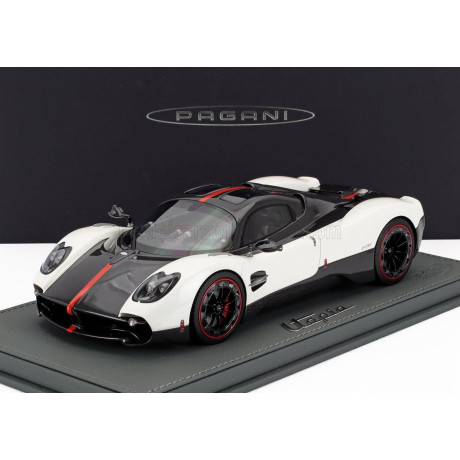 BBR MODELS PAGANI UTOPIA 2022 - CON VETRINA - WITH SHOWCASE - BIANCO BENNY - WHITE 1/18