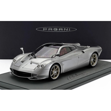 BBR MODELS PAGANI HUAYRA CODALUNGA 2022 - CON VETRINA - WITH SHOWCASE - GRIGIO MONTECARLO - MATT GREY 1/18