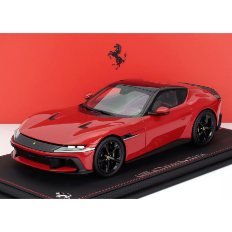 BBR MODELS FERRARI 12CILINDRI COUPE V12 830cv 2024 - CON VETRINA - WITH SHOWCASE - ROSSO CORSA - RED 1/18