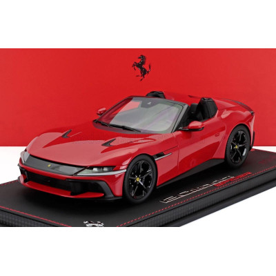 BBR MODELS FERRARI 12CILINDRI V12 830cv SPIDER OPEN 2024 - CON VETRINA - WITH SHOWCASE - ROSSO CORSA - RED 1/18