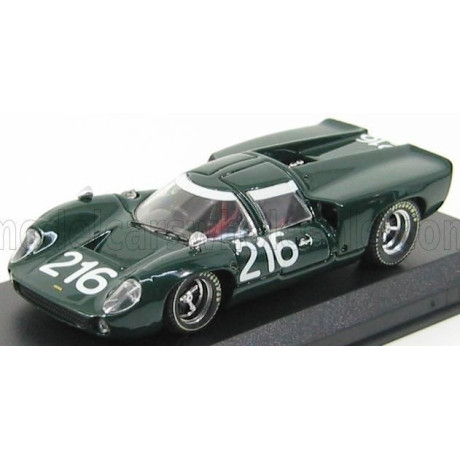 BEST MODEL LOLA T70 COUPE N 216 TARGA FLORIO 1967 EPSTEIN - DIBLEY - DARK GREEN 1/43