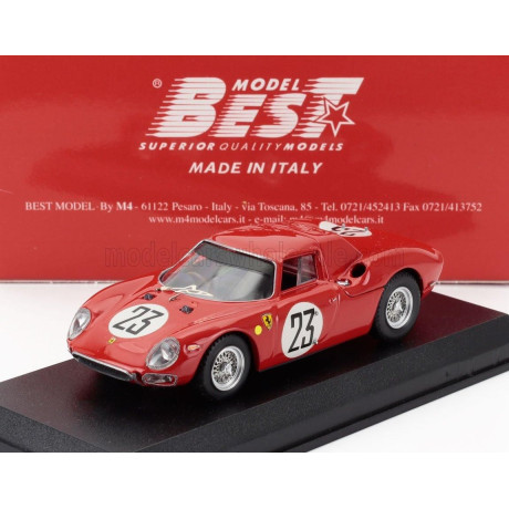 BEST MODEL FERRARI 250LM 3.3L V12 TEAM EQUIPE NATIONALE BELGE N 23 24h LE MANS 1964 PIERRE DUMAY - GERARD LANGLOIS VAN OPHEM - R