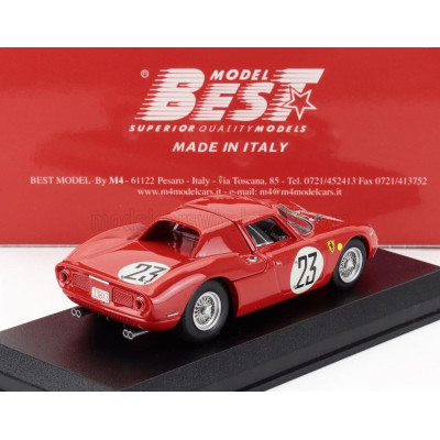 BEST MODEL FERRARI 250LM 3.3L V12 TEAM EQUIPE NATIONALE BELGE N 23 24h LE MANS 1964 PIERRE DUMAY - GERARD LANGLOIS VAN OPHEM - R