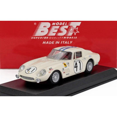 BEST MODEL FERRARI 275 GTB/4 N 41 24h DAYTONA 1969 SAM POSEY - RICARDO RODRIGUEZ - CREAM 1/43