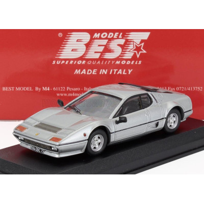 BEST MODEL FERRARI 512 BBi 1981 - PERSONAL CAR JEAN PAUL BELMONDO - SILVER 1/43