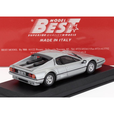 BEST MODEL FERRARI 512 BBi 1981 - PERSONAL CAR JEAN PAUL BELMONDO - SILVER 1/43