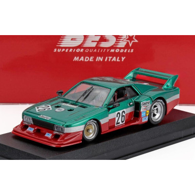 BEST MODEL LANCIA BETA MONTECARLO TURBO TEAM LANCIA CORSE N 26 6h MUGELLO 1980 CARLO FACETTI - MARTINO FINOTTO - GREEN RED 1/43